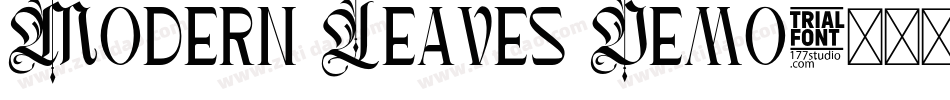 Modern Leaves Demo字体转换